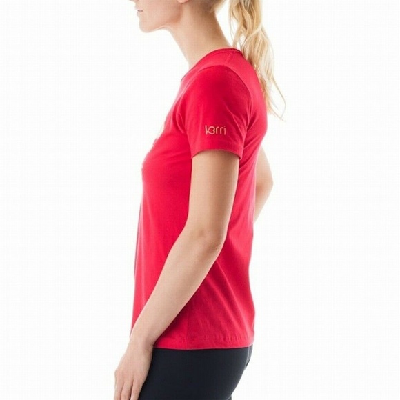 ASICS RED HUNTRESS GRAPHIC SKINNY T-SHIRT SIZE XXL - Picture 4 of 7